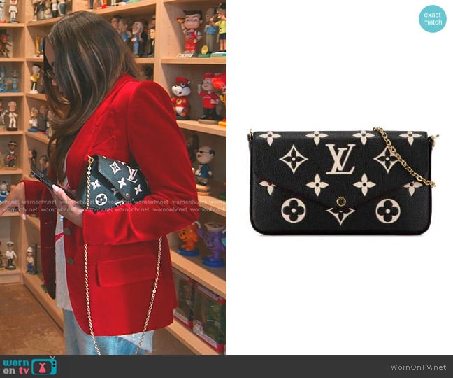 Louis Vuitton Félicie Pochette  worn by Mary Cosby on The Real Housewives of Salt Lake City