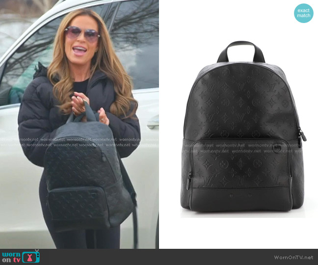 Louis Vuitton  Racer Backpack Monogram Shadow Leather worn by Britani Bateman on The Real Housewives of Salt Lake City