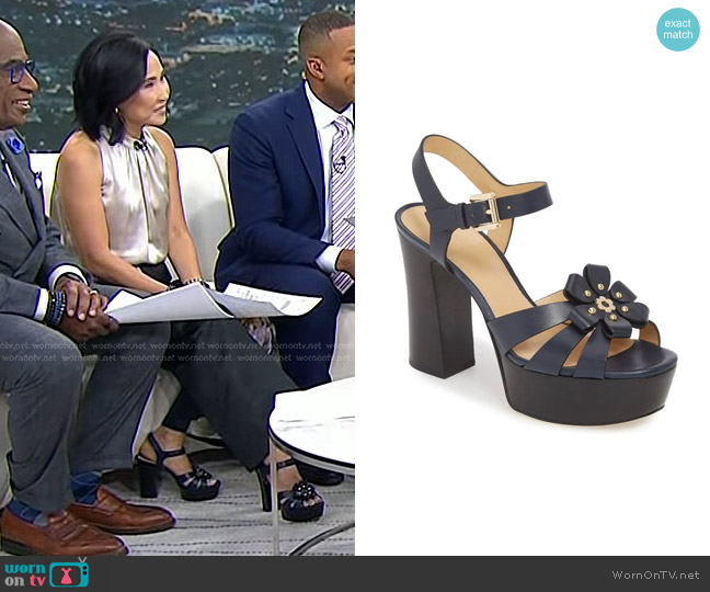 MICHAEL Michael Kors Tara Platform Sandal worn by Vicky Nguyen on Today