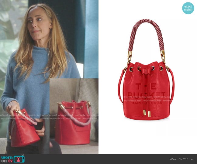 Teddy’s red top handle bag on Greys Anatomy