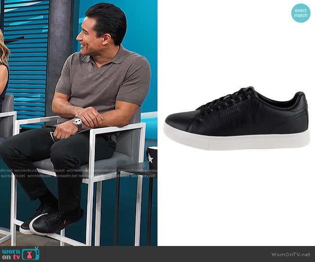 Mario Lopez Ivan Low Top Lace-Up Sneakers worn by Mario Lopez on Access Hollywood