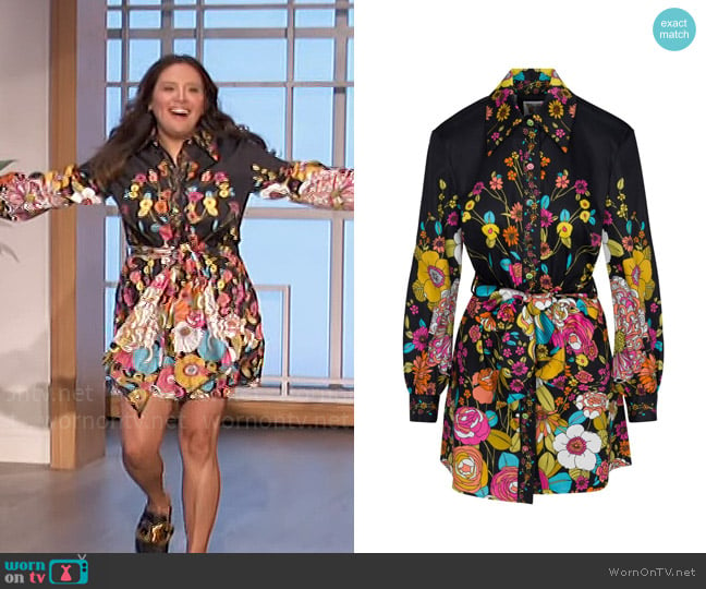 Meghan Fabulous The Pixie Button-Down Shirt Dress worn by Cristela Alonzo on The Talk