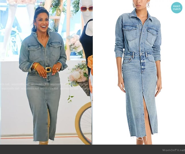 Jessel’s denim shirtdress on RHONY