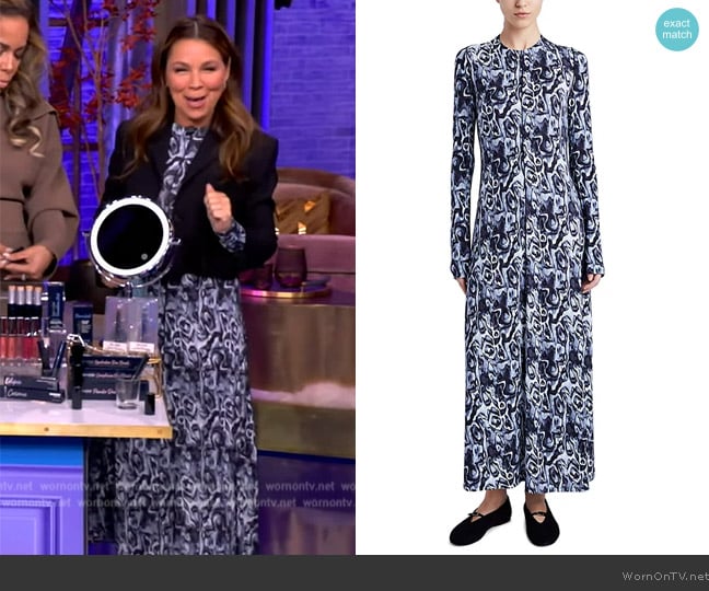 Proenza Schouler Atlas Printed Jersey Maxi Dress worn by Gretta Monahan on The View