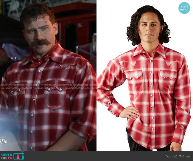 Buck’s red plaid shirt on 9-1-1