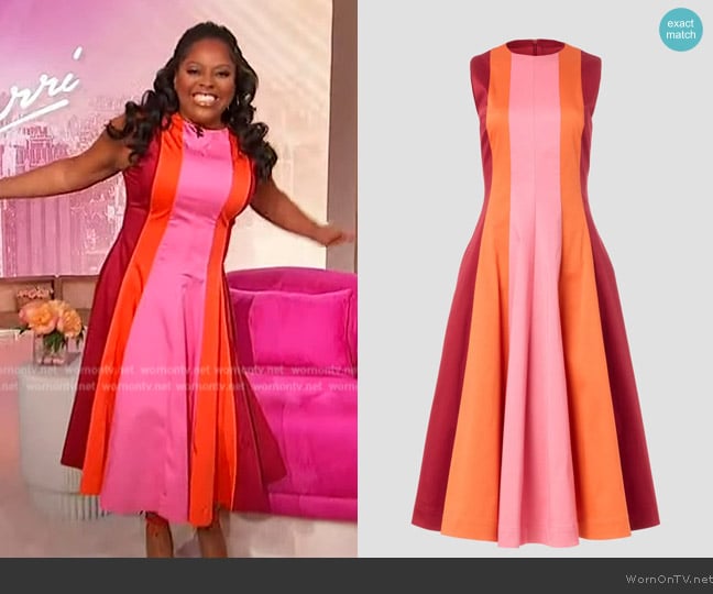 Roksanda  Colorblocked Dress worn by Sherri Shepherd on Sherri