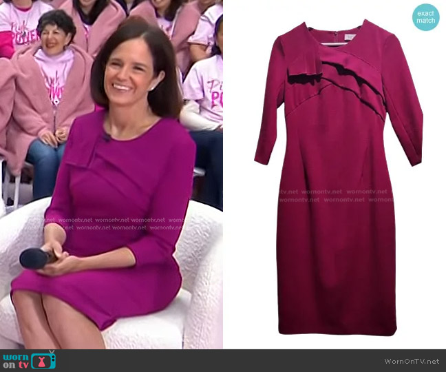 The Fold Sculpt Stretch Crepe in Magenta Pink worn by Susan M. Domchek on Today