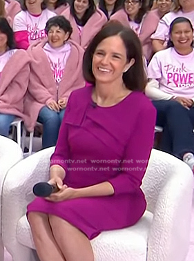 Susan M. Domchek's magenta Sheath dress on Today