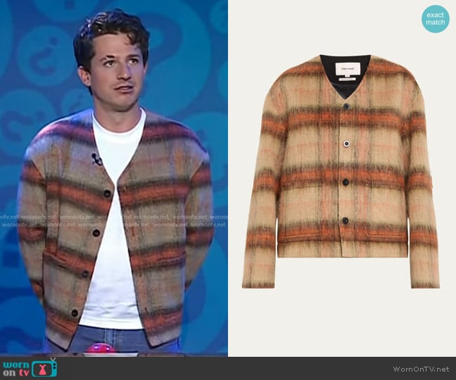 Tony Wack Check Wool-Blend Blouson Jacket worn by Charlie Puth on Today