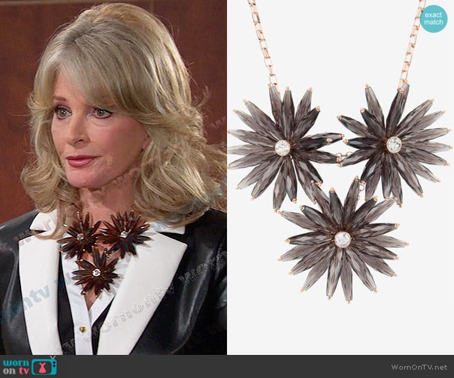 Ted Baker Starburst Flower Necklace worn by Hattie Adams (Deidre Hall) on Days of our Lives