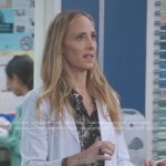 Teddy’s black tree print cardigan on Greys Anatomy