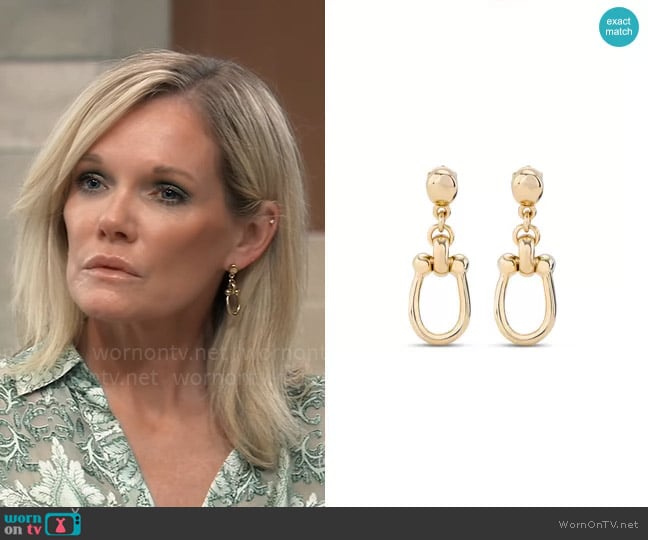 Uno de 50 Serotonin Earrings worn by Ava Jerome (Maura West) on General Hospital