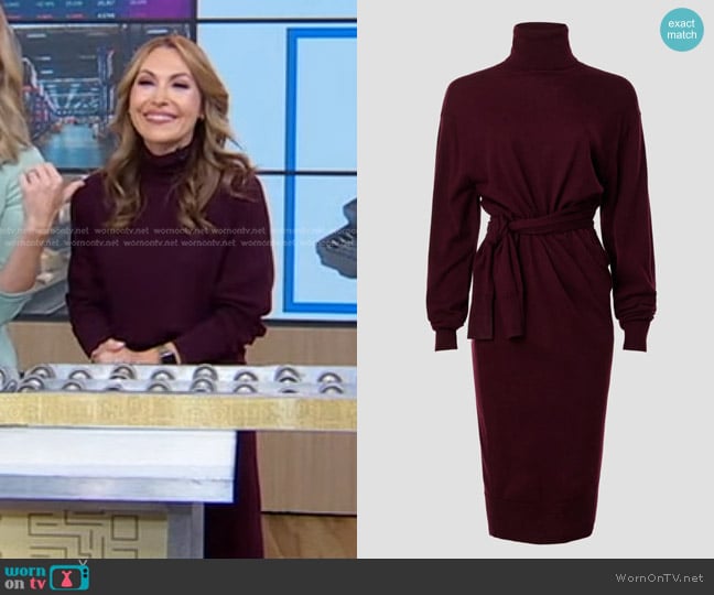 Vanessa Bruno Batilda Dress worn by Lori Bergamotto on Good Morning America