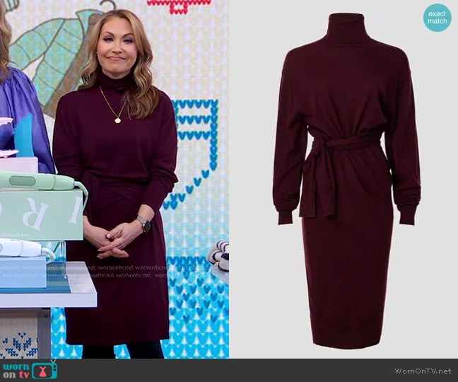 Vanessa Bruno Batilda Dress worn by Lori Bergamotto on Good Morning America