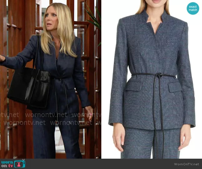 Veronica Beard Wilshire Jacket worn by Christine Blair Williams (Lauralee Bell) on The Young and the Restless