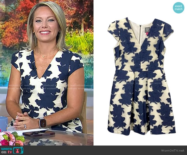 Vince Camuto Lace Fit & Flare Dress worn by Dylan Dreyer on Today