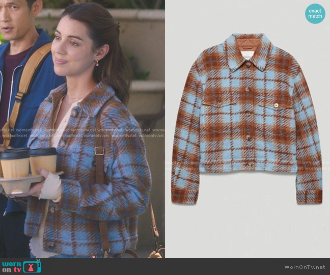 Wilfred Free Autumn Shirt Jacket worn by Jules Millin (Adelaide Kane) on Greys Anatomy