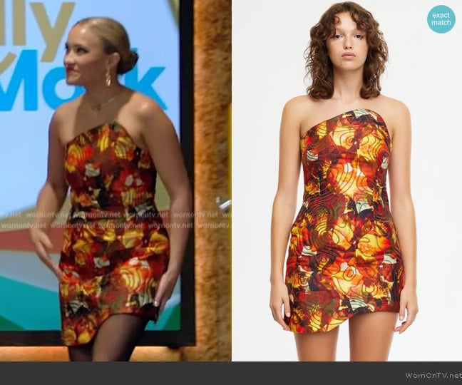 Acler Brookfield Mini Dress worn by Emily Osment on Live with Kelly and Mark