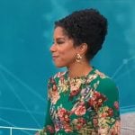 Adriana Diaz’s green floral dress on CBS This Morning