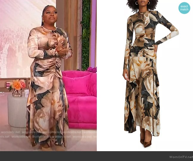 Aknvas Houston Dress in Floral worn by Sherri Shepherd on Sherri