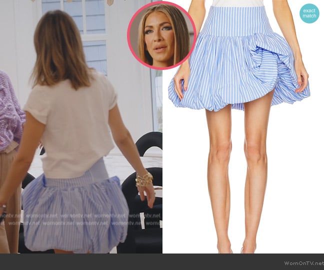 Aknvas Brianna Mini Skirt worn by Erin Lichy on The Real Housewives of New York City