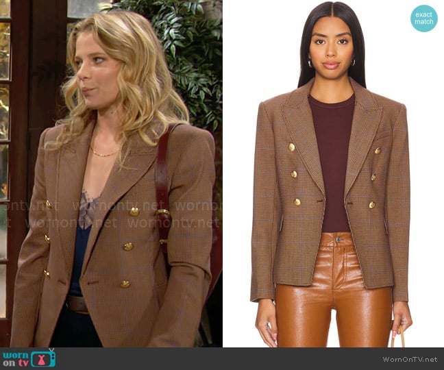 A.L.C. Chelsea Blazer worn by Summer Newman (Allison Lanier) on The Young and the Restless