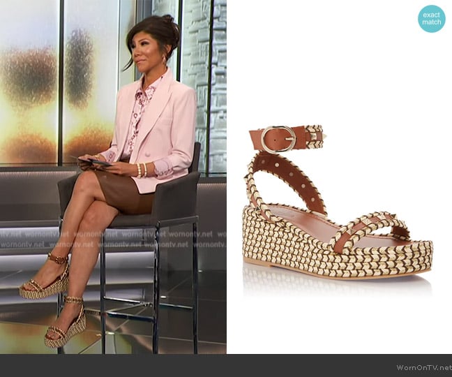 Julie’s platform sandals on Big Brother