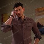 Alex’s leather shirt on Days of our Lives