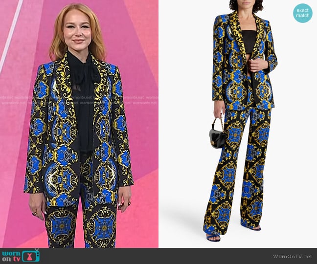 Alice + Olivia Breann Blazer and Teeny Pants worn by Jewel on Today