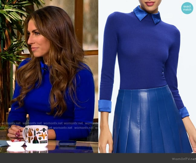 Alice + Olivia Porla Layered Look Sweater worn by Alyssa Farah Griffin on The View