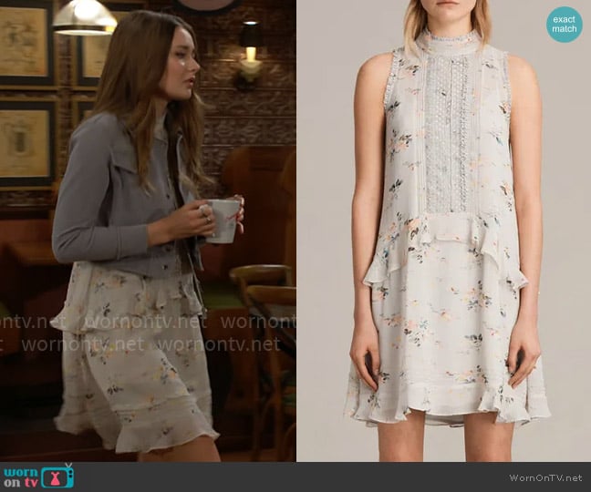 All Saints Mina Meadow Dress worn by Faith Newman (Reylynn Caster) on The Young and the Restless