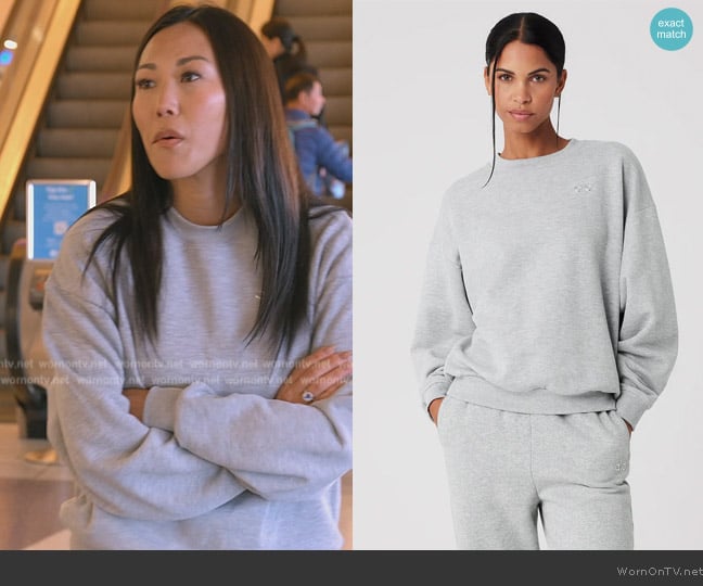 Alo Accolade Pullover worn by Katie Ginella on The Real Housewives of Orange County