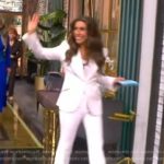 Alyssa’s white blazer and pants on The View