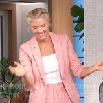 Amanda’s coral blazer and shorts on The Talk