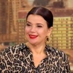 Ana’s leopard print blouse on The View