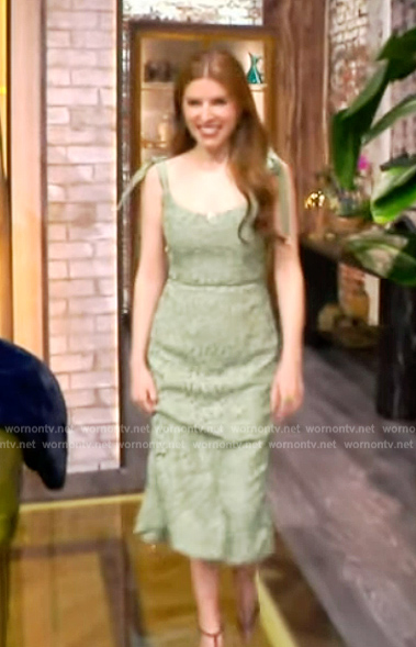 Anna Kendrick's green lace dress on The View