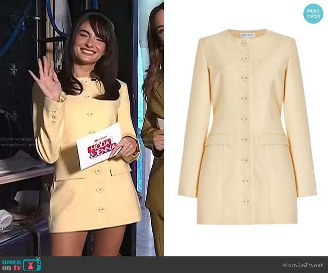 Anna Quan Eva Dress in Yellow worn by Paige DeSorbo on Today