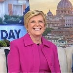 Anne’s pink dress and cropped jacket on Today