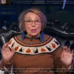 Barbara Costello’s brown Halloween sweater on Good Morning America