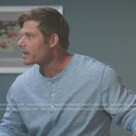 Atticus’s blue henley shirt on Greys Anatomy