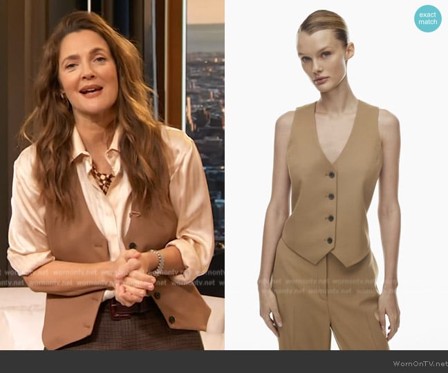 Babaton Deniro Vest worn by Drew Barrymore on The Drew Barrymore Show