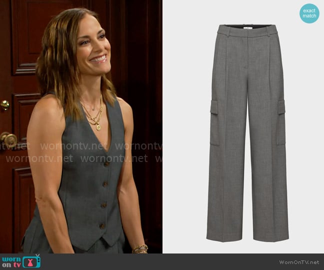 Babaton at Aritzia Spotlight Cargo Pants worn by Taylor Hayes (Rebecca Budig) on The Bold and the Beautiful