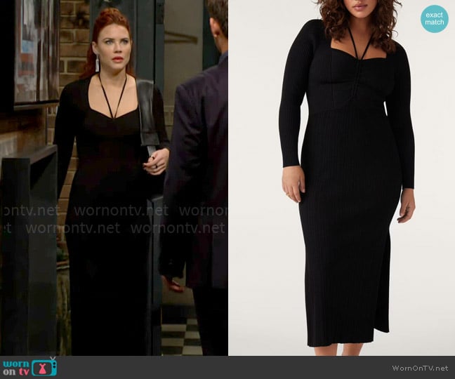 ba&sh Edora Dress worn by Sally Spectra (Courtney Hope) on The Young and the Restless