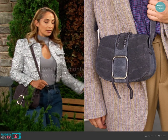 ba&sh Teddy Bag worn by Lily Winters (Christel Khalil) on The Young and the Restless