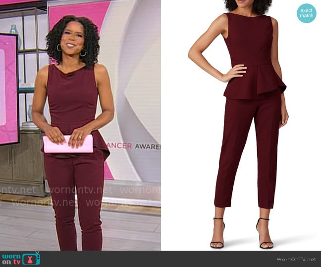 Black Halo Kasia Jumpsuit worn by Adriana Diaz on CBS Mornings