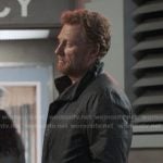 Owen’s black leather jacket on Greys Anatomy