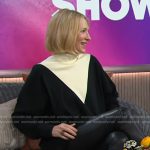 Cate Blanchett’s colorblock sweater on The Kelly Clarkson Show