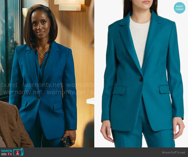 Olympia’s teal blazer on Matlock