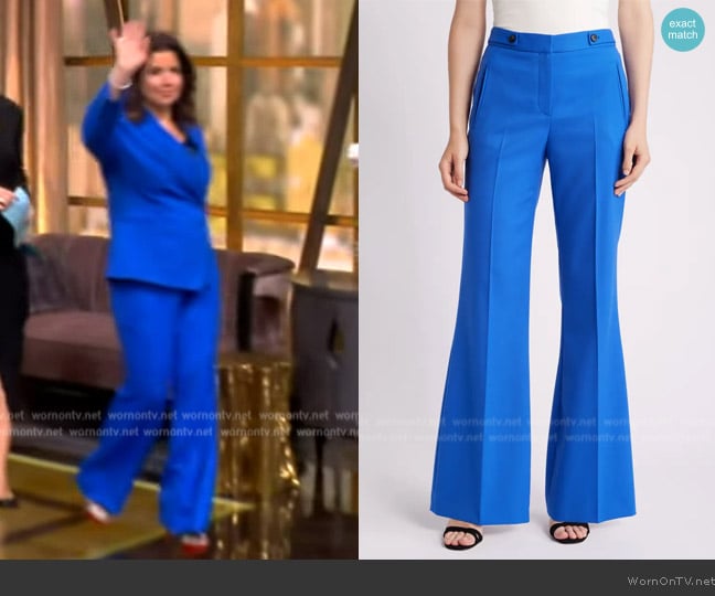 BOSS Talia Flare Leg Pants worn by Ana Navarro on The View