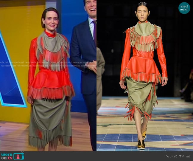 Bottega Veneta Summer 2024 Collection worn by Sarah Paulson on Good Morning America